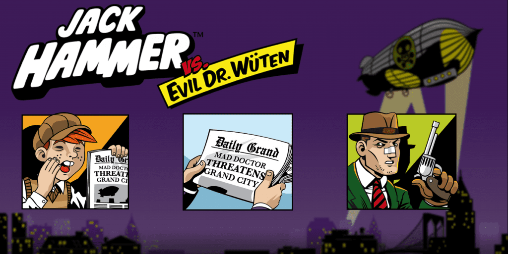 jack hammer slot logo banner