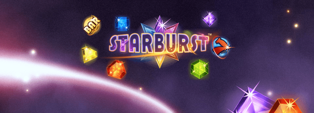 banner with the title of starburst slot