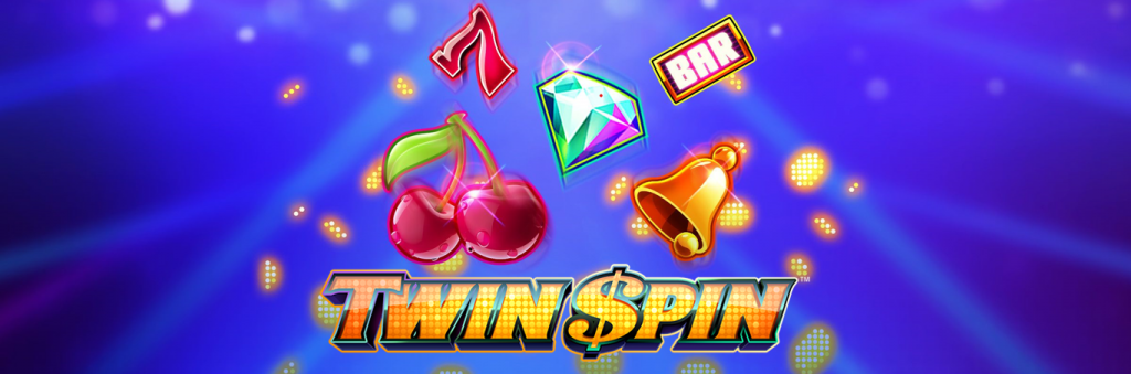 twin spin slot logo banner