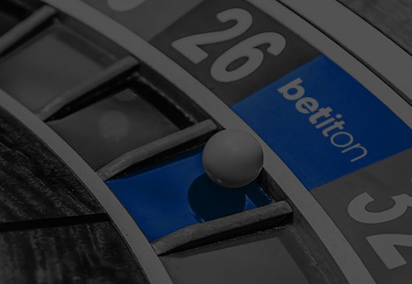 roulette wheel with "Betiton" in one of the pockets