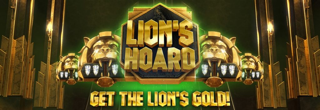 lion's hoard slot logo