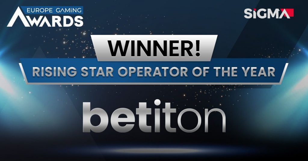 betiton rising star operator of the year winner banner