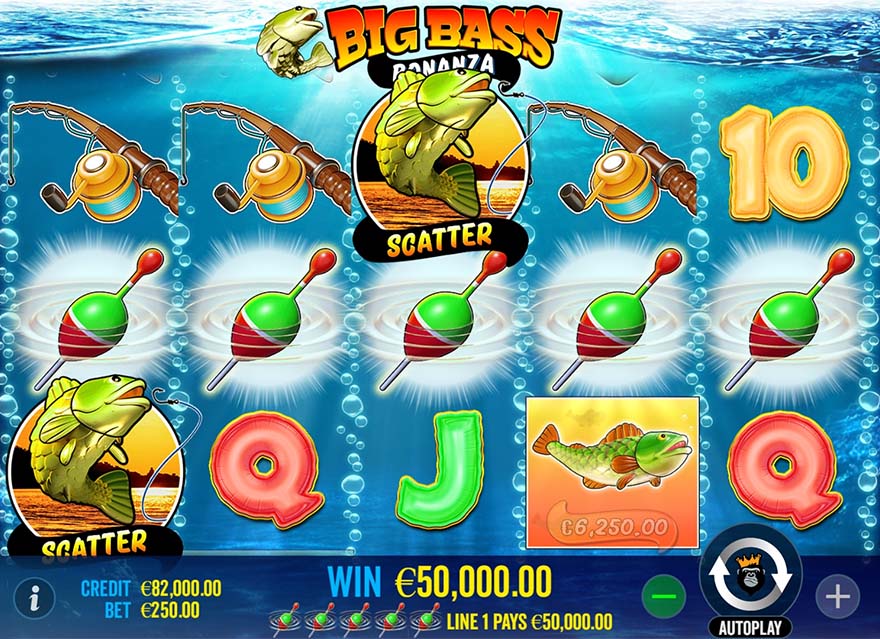 big bass bonanza slot screenshot