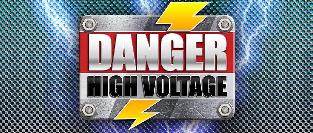 danger high voltage slot banner