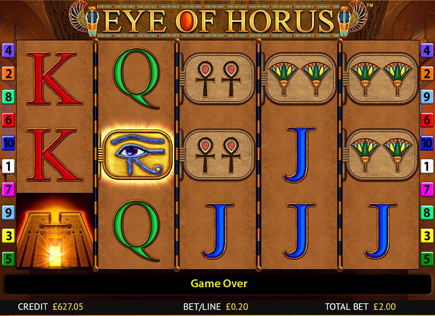 eye of horus slot screenshot