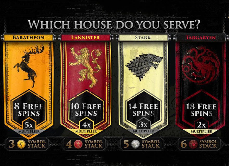 game of thrones slot screenshot