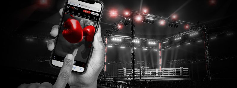man betting on boxing at betiton on mobile