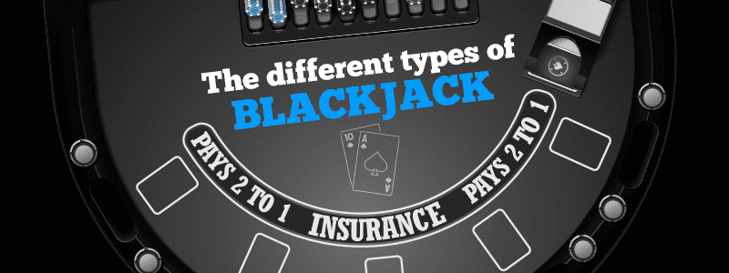 different types of blackjack banner