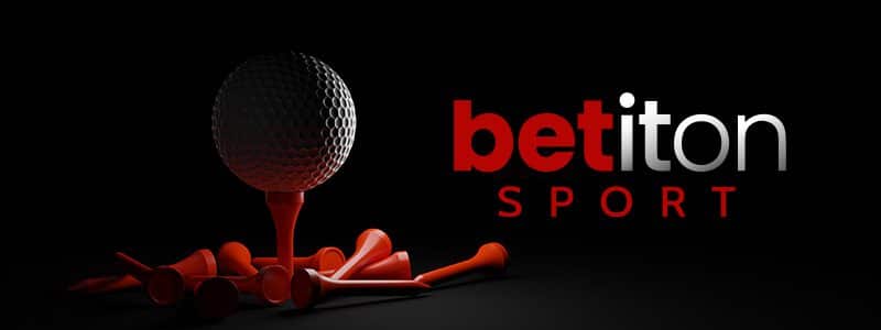 betiton sport banner with golf ball