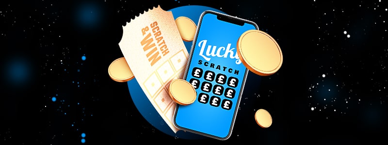 playing online scratchcards on a mobile