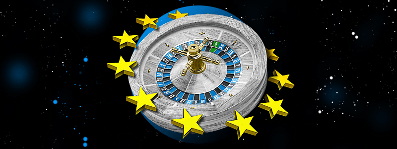 european roulette wheel banner