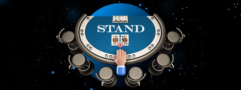 stand move in blackjack