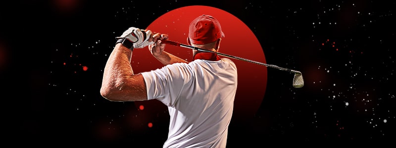 golf player holding a stick