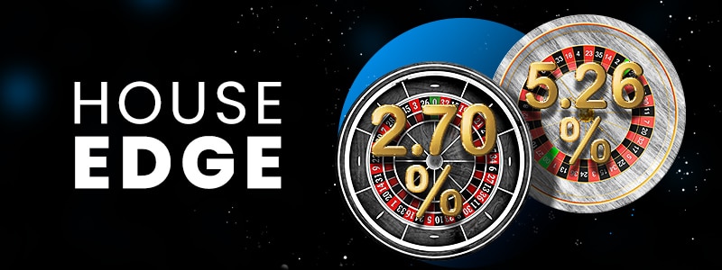 the house edge in european roulette vs american roulette