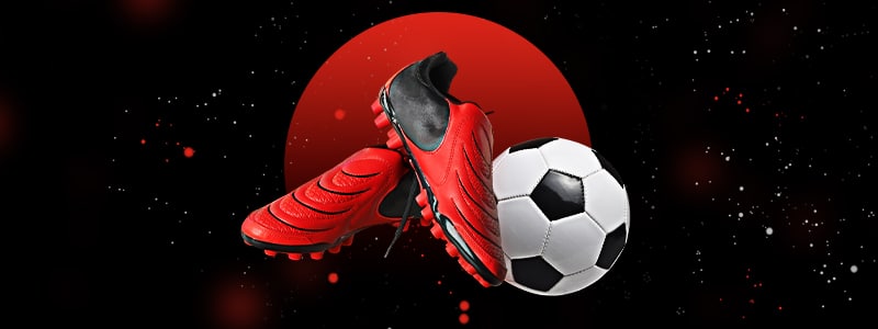 football ball and shoes